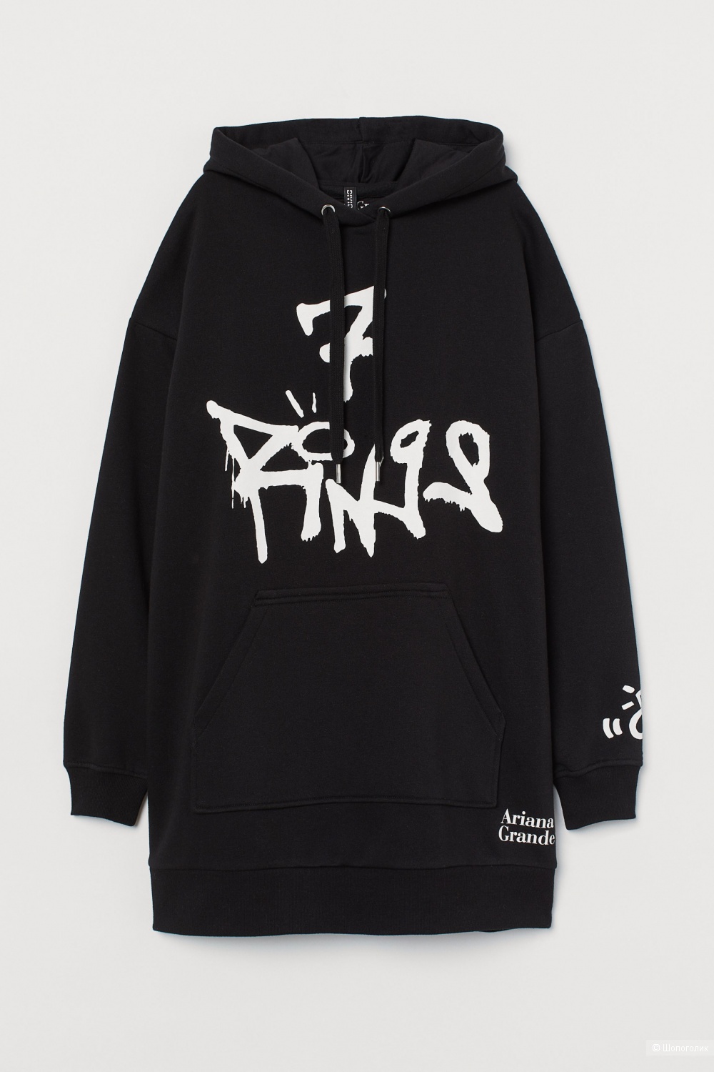 Свитшот H&M Printed Ariana Grande, черный размер XS