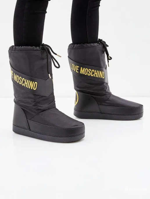 Сапоги с символикой мира Love Moschino Peace Logo, 37/38