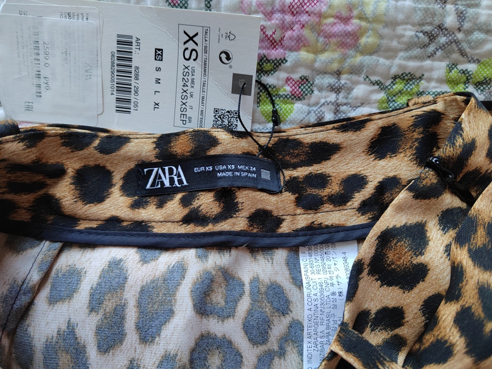 Юбка - шорты Zara, размер XS