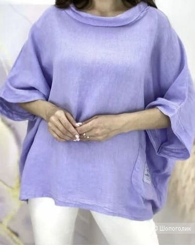 Блуза рубашка лен Puro lino, 46-54