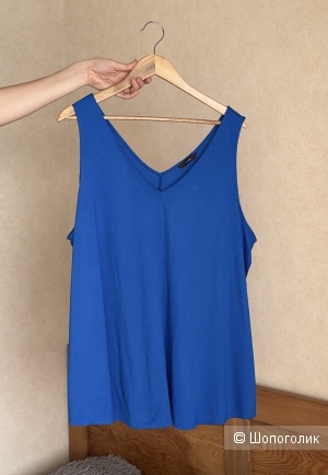 Женский топ-блузка синего цвета, George, 58 р