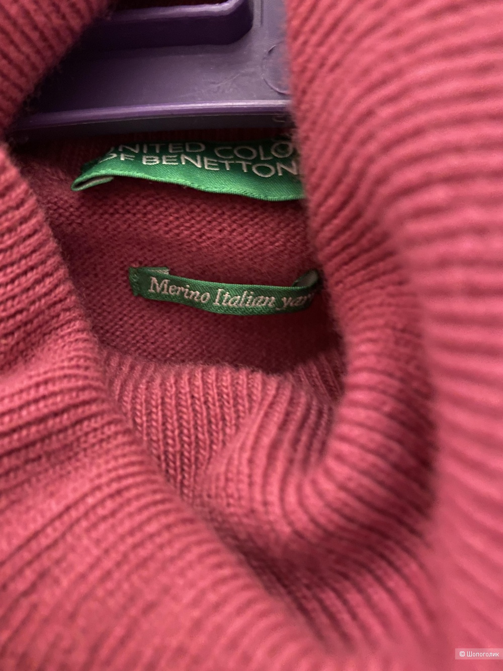 Водолазка из шерсти мериноса Benetton M