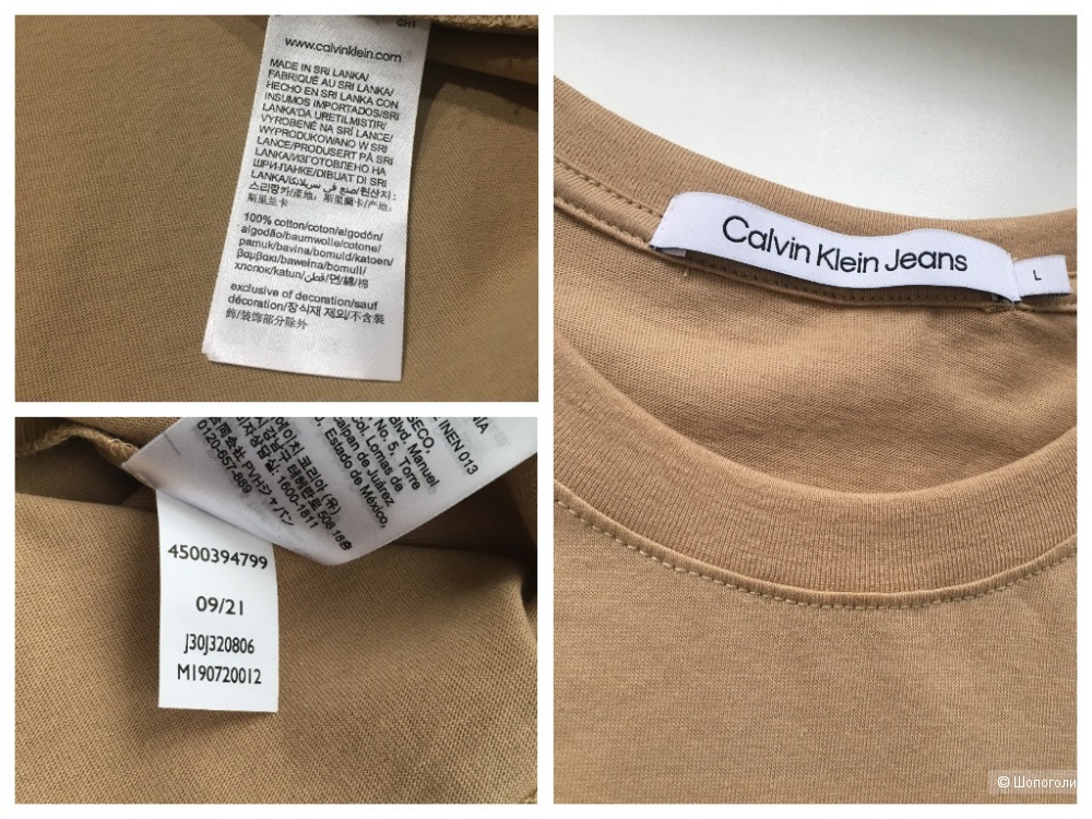 Футболка Calvin Klein Jeans, размер L (S/M)