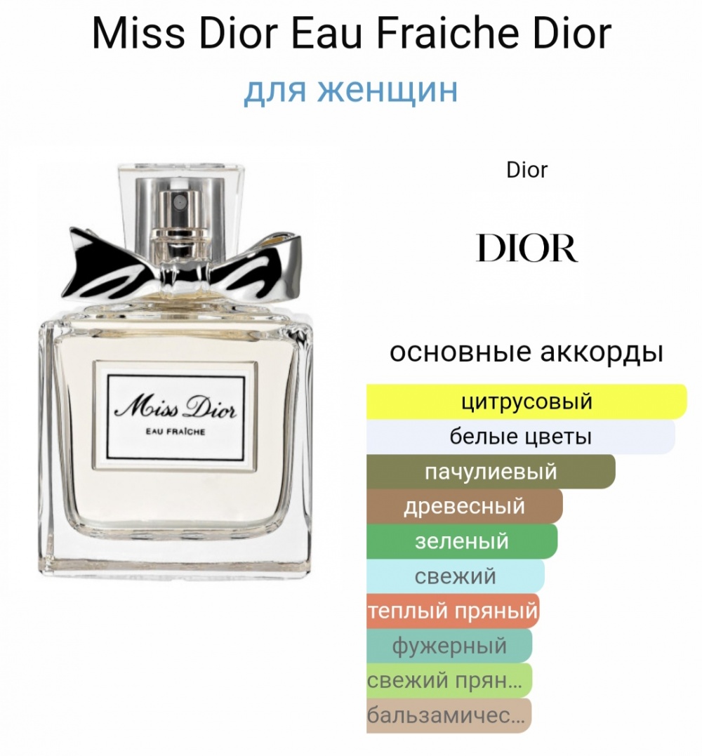 Miss Dior Eau Fraiche, edt, Christian Dior, от 100мл