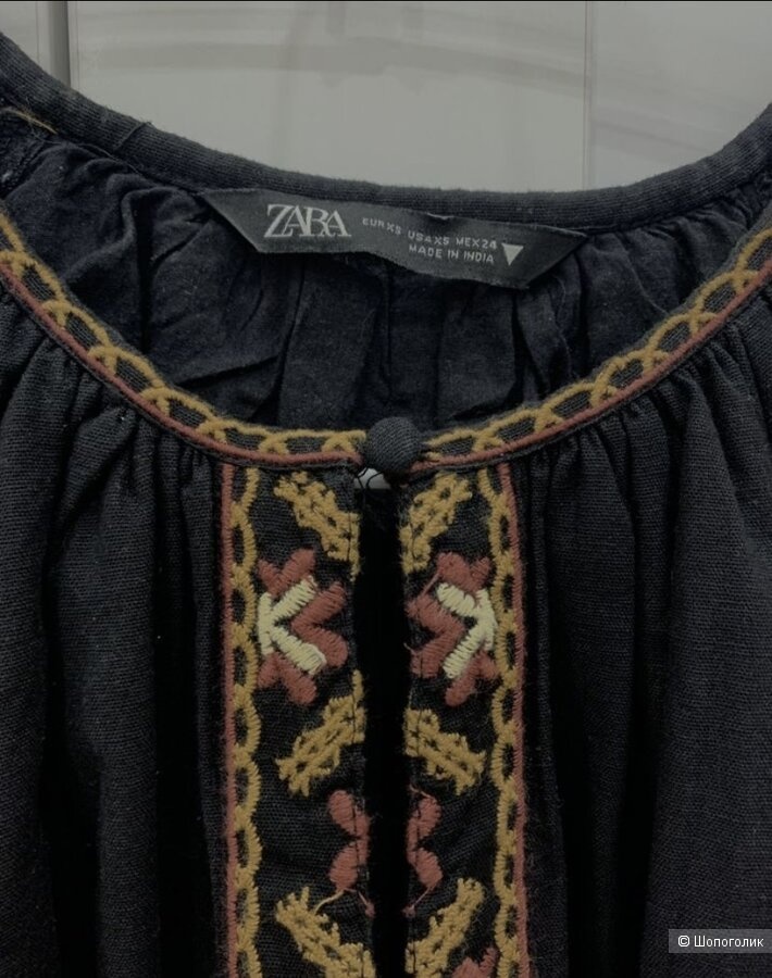 Платье Zara, хлопок, размер XS (42-44)