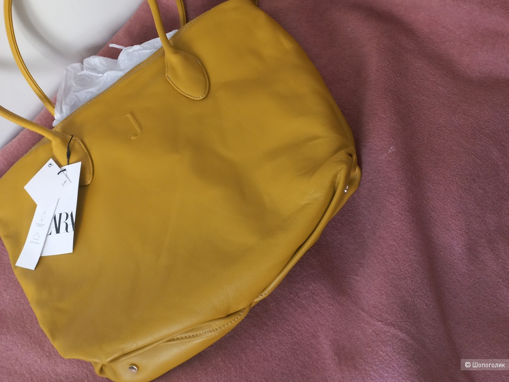 Zara сумка натуральная кожа большой размер