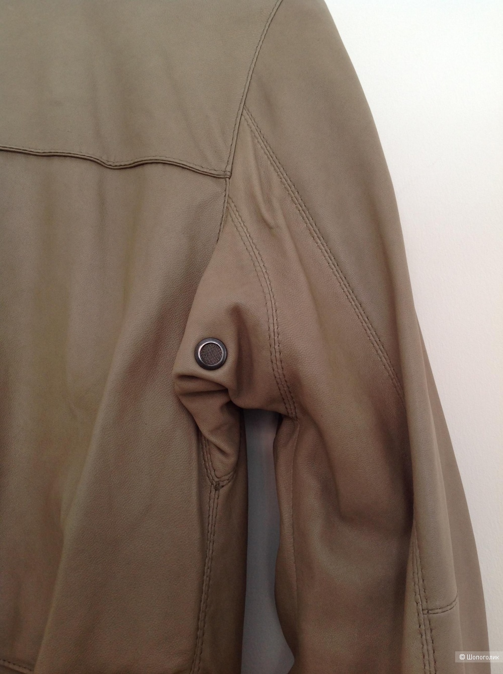 Кожаная куртка бомбер FERRE Milano, размер 48 IT, на 48-50