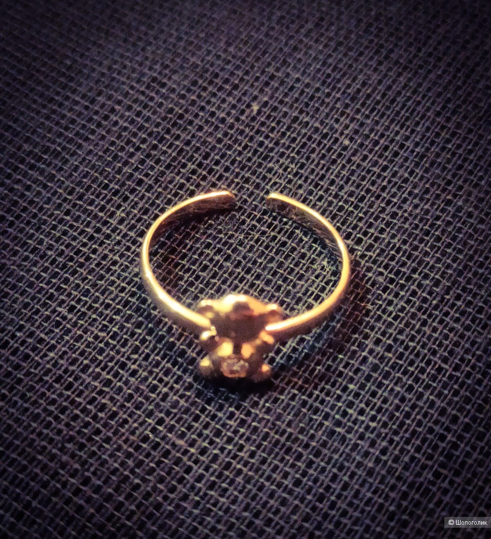 Золотое детское кольцо "Tous". Золото 585