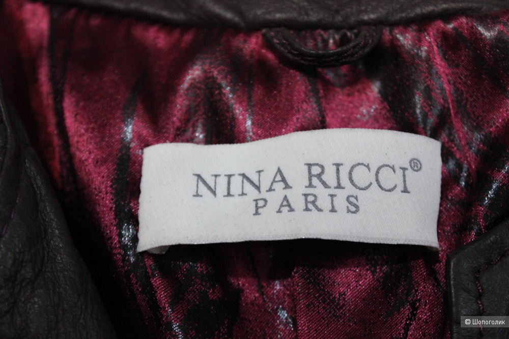 Кожаная куртка NINA RICCI 40 размер