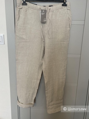 Льняные брюки H&M размер М