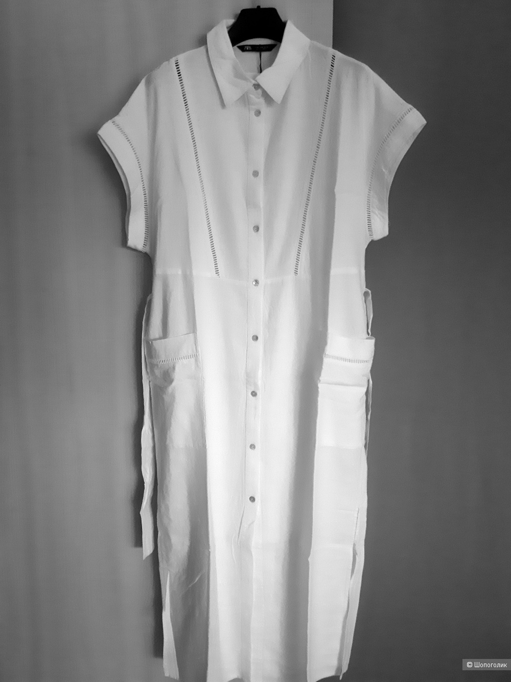 Платье - рубашка  Zara,  размер М