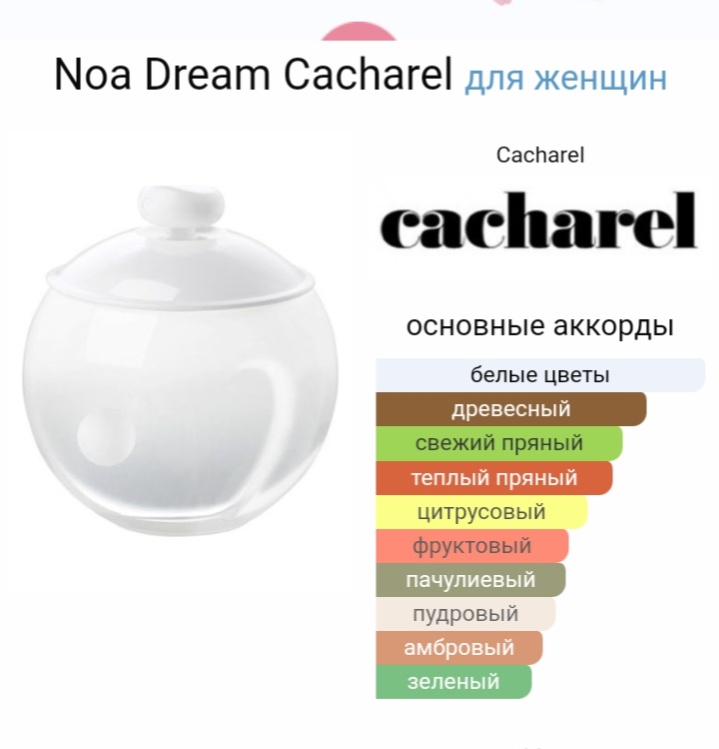 Cacharel Noa Dream, edt 70 из 100 ml.