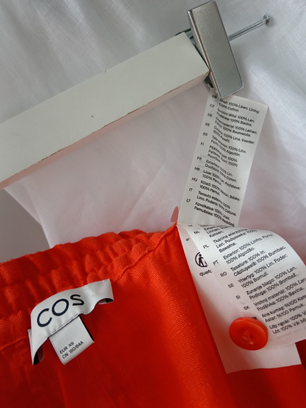 Льняные шорты COS размер XS