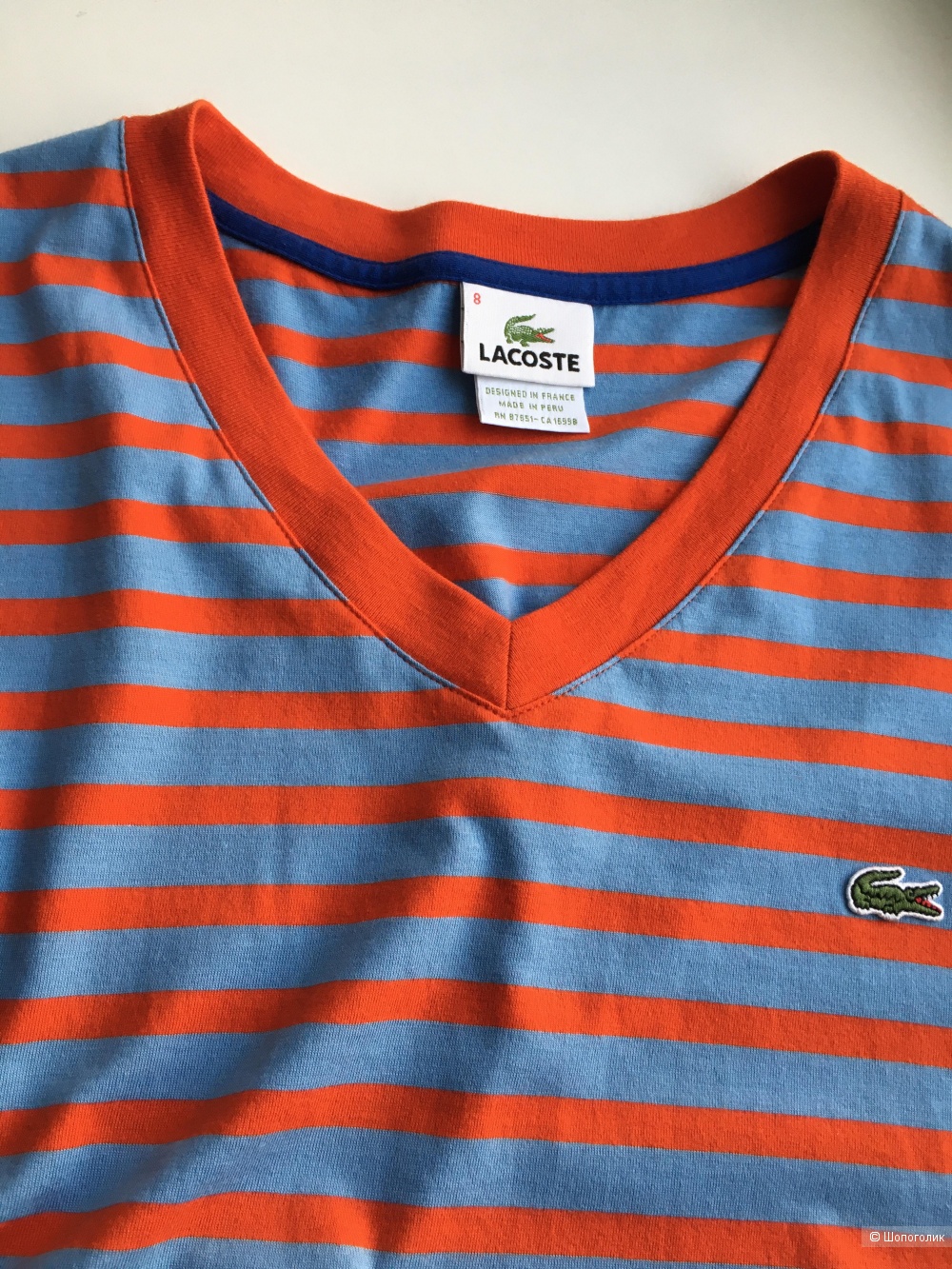 Футболка Lacoste, размер plus size, оверсайз (3XL)