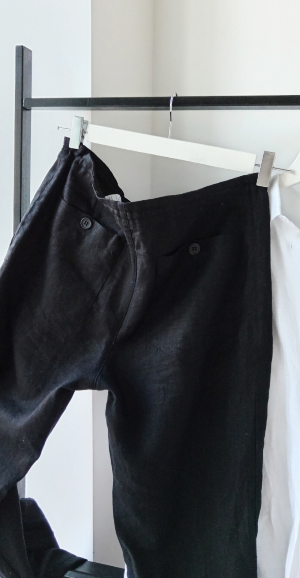 Льняные брюки H&M размер 46