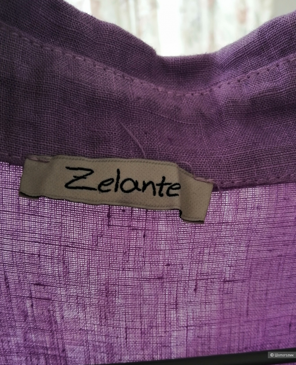 Платье - рубашка Zelante 100 %лён, 50-54 размер.