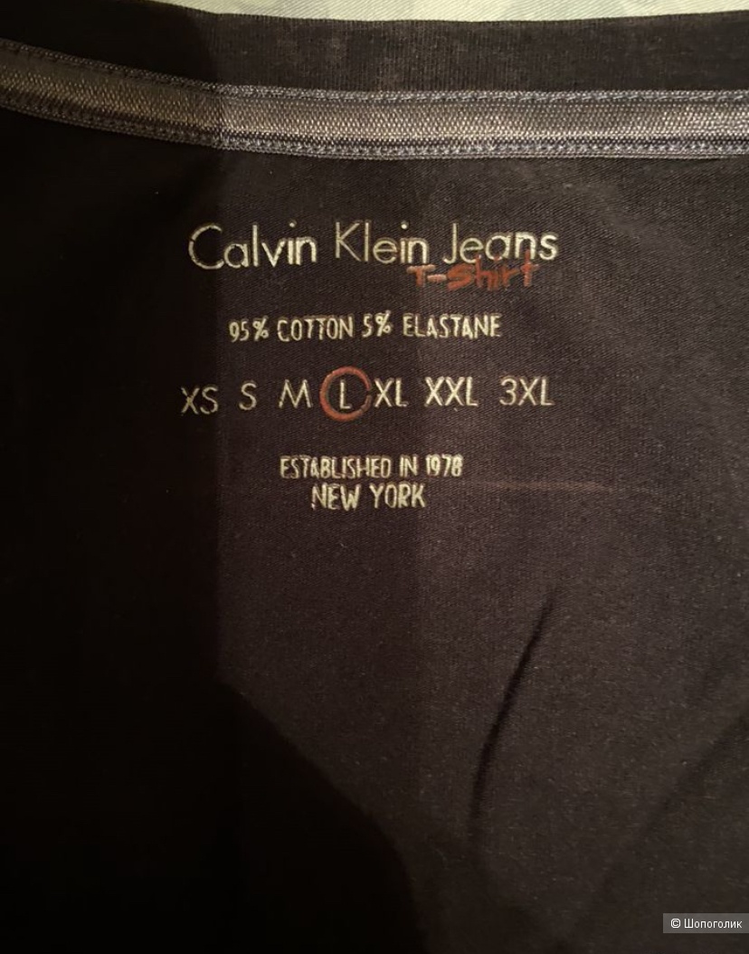 Футболка Calvin Klein Jeans тёмно синяя размер S