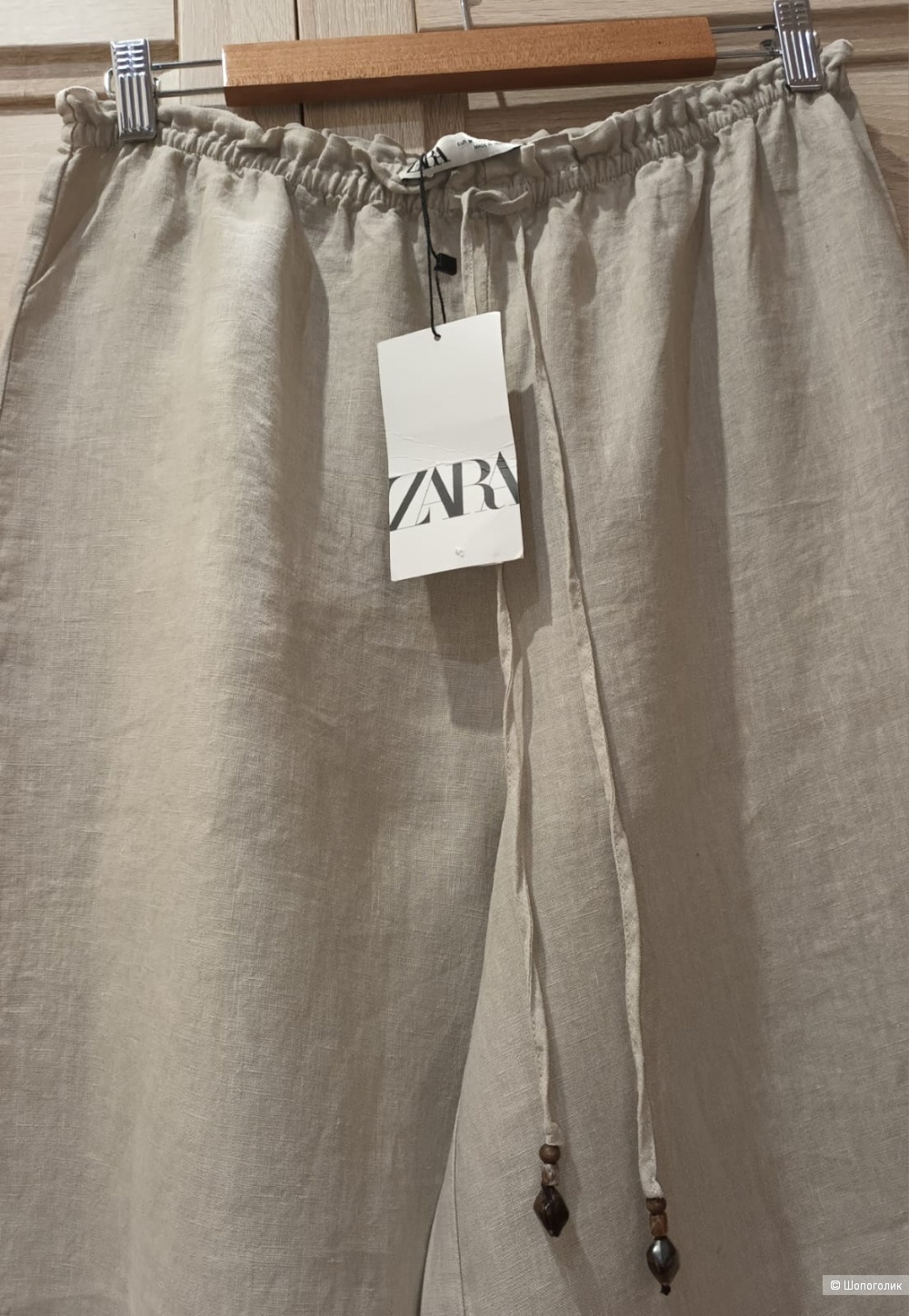 Льняные брюки Zara/M