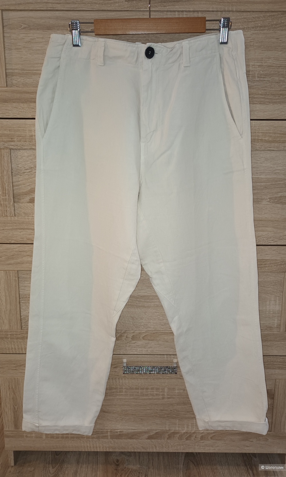 Льняные брюки Zara/46