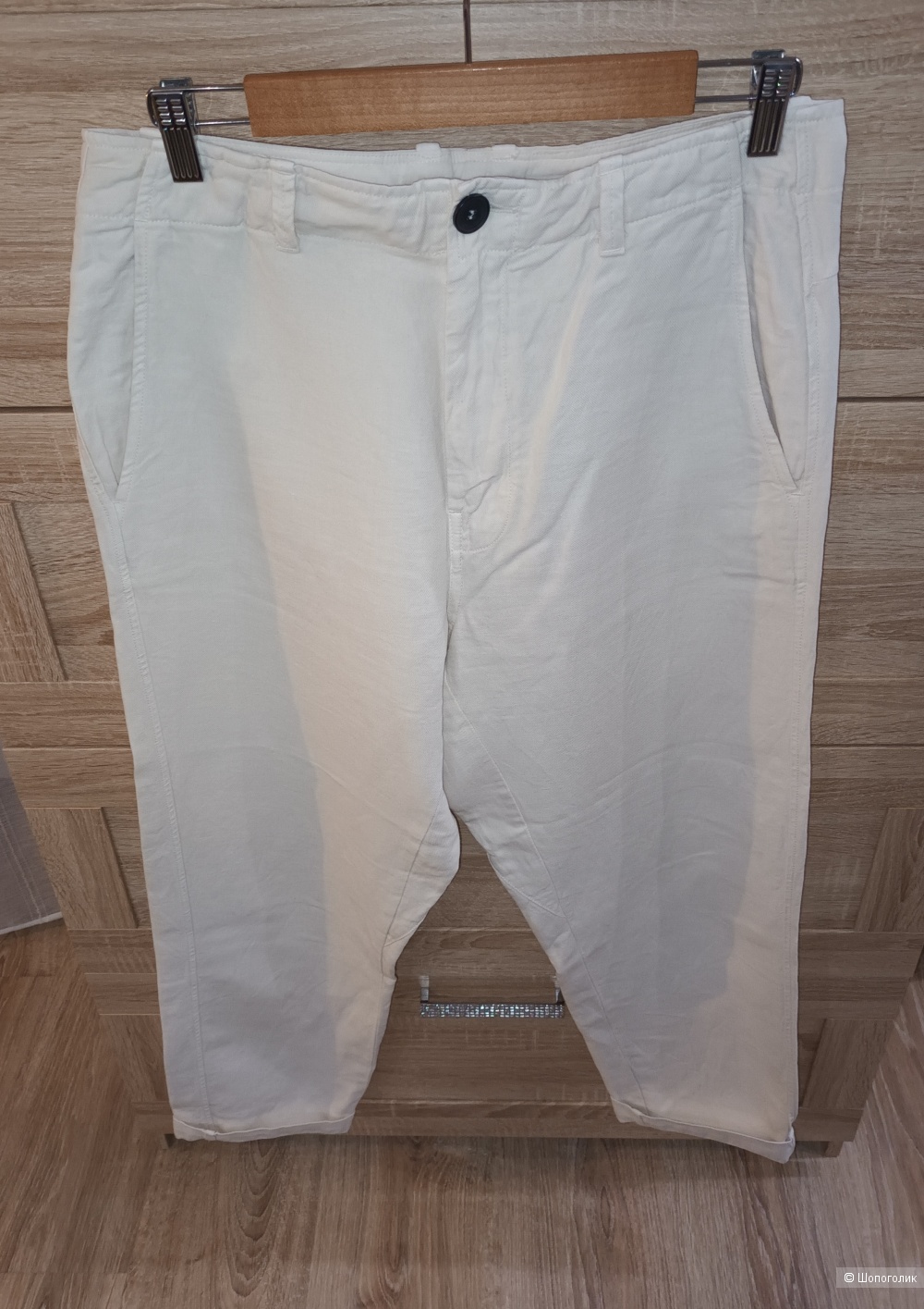 Льняные брюки Zara/46