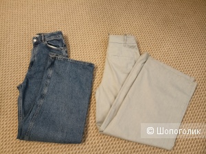 Zara +Lime джинсы и брюки, цена за обе пары, 42р