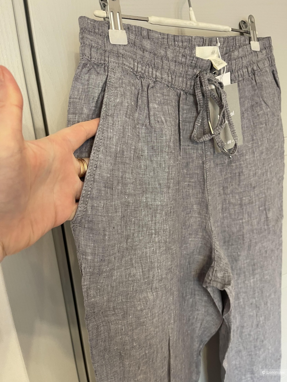 Льняные брюки  H&M размер S (44-46)