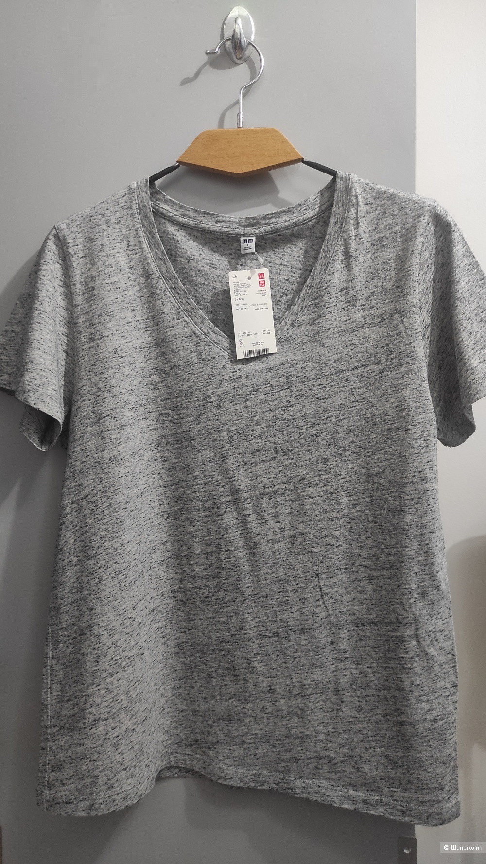 Футболка меланж Uniqlo, S