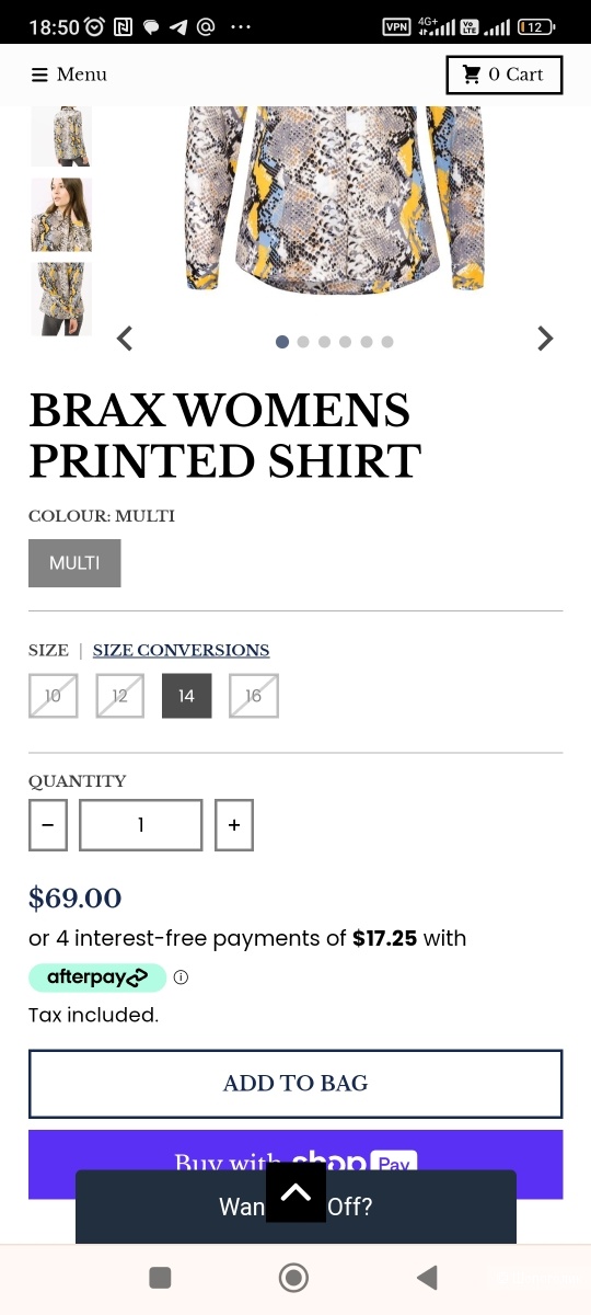 Рубашка женская Brax р.44