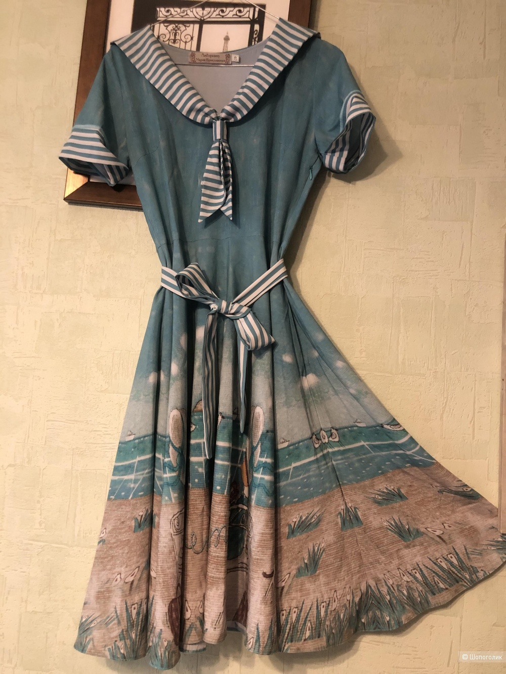 Платье вискоза 40-42 размер Лабиринт Мария Браславская