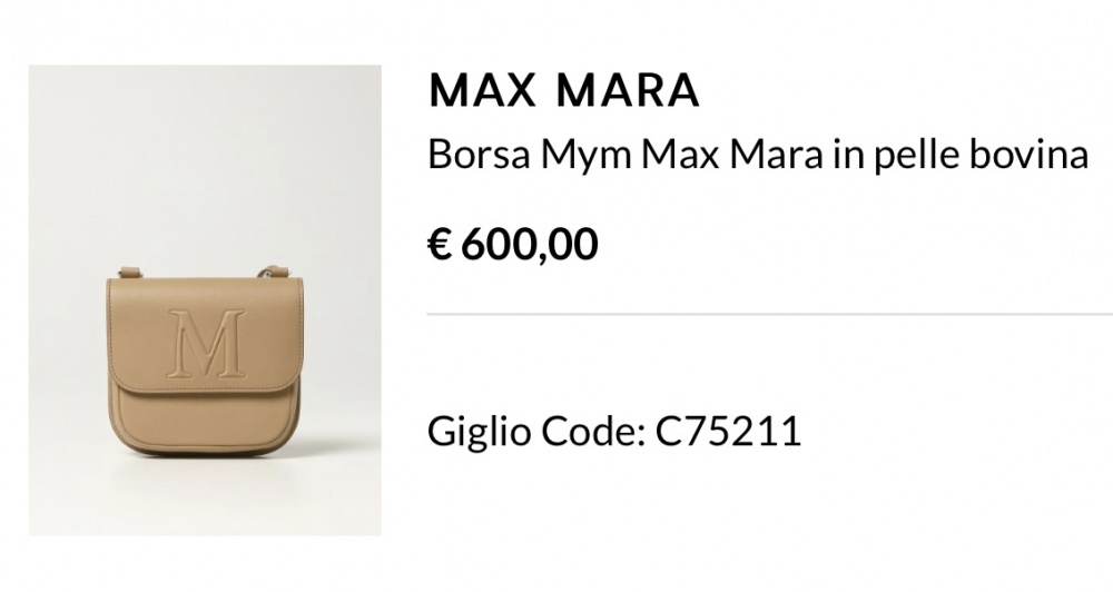 Сумка Max Mara 17х16х3 см.