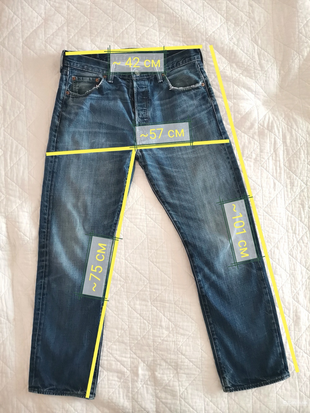 Levi's  501 Джинсы мужские 34/32