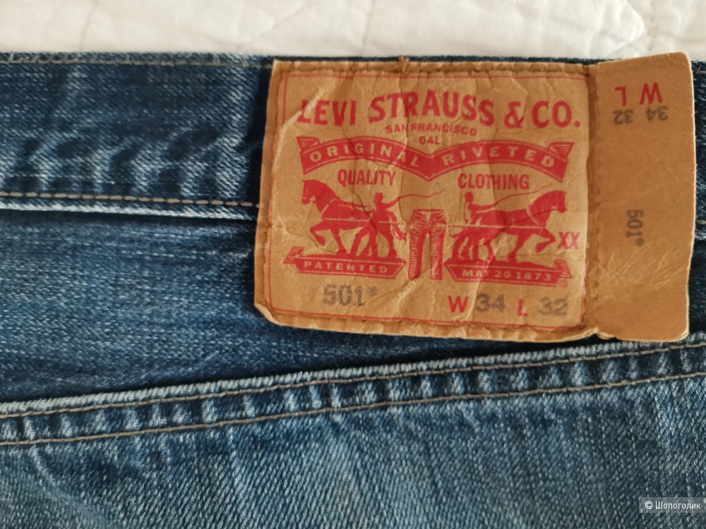 Levi's  501 Джинсы мужские 34/32