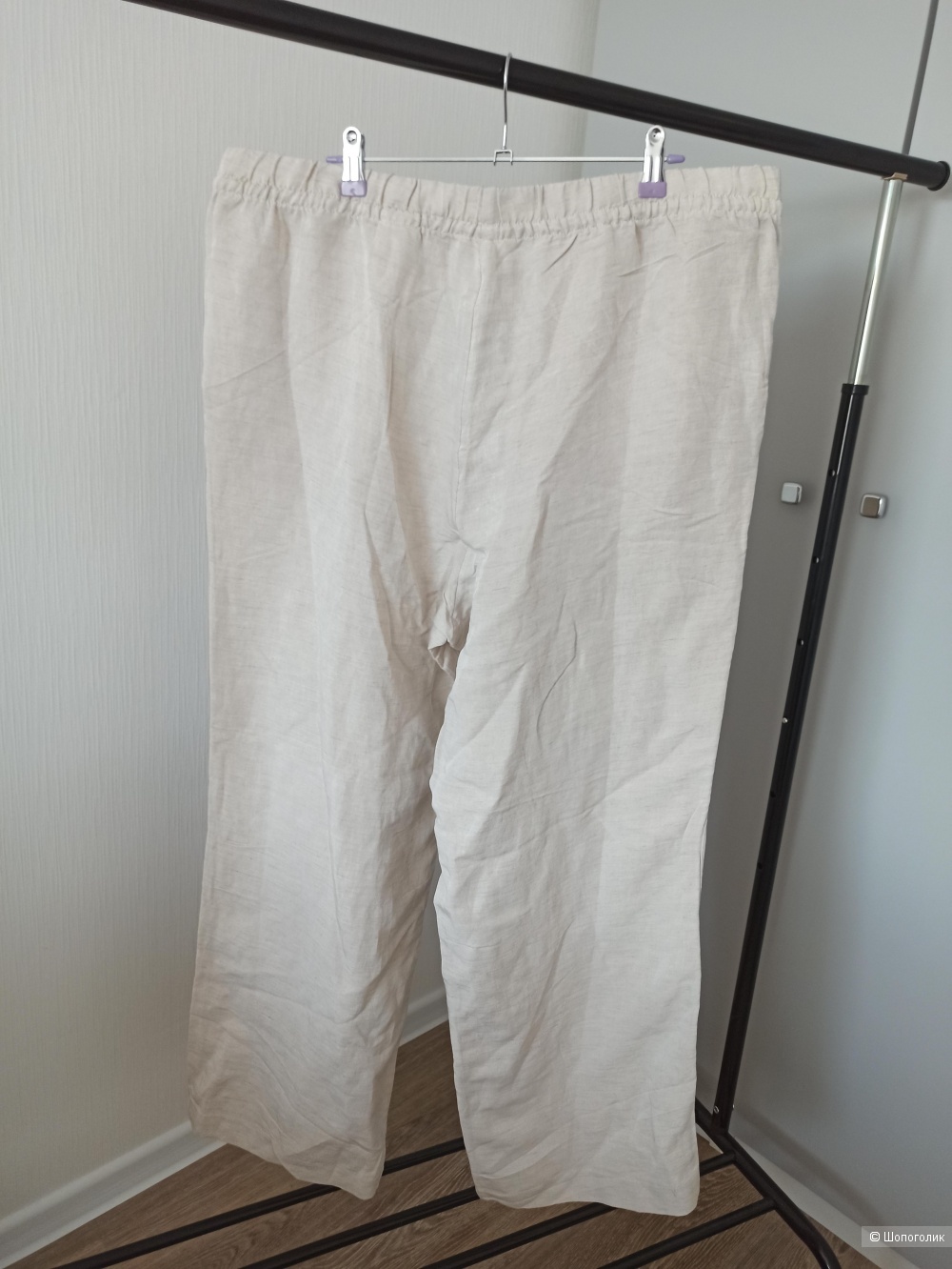 Новые льняные брюки HM / 52 - 54