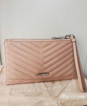 Кожаный клатч REBECCA MINKOFF размер 25×15