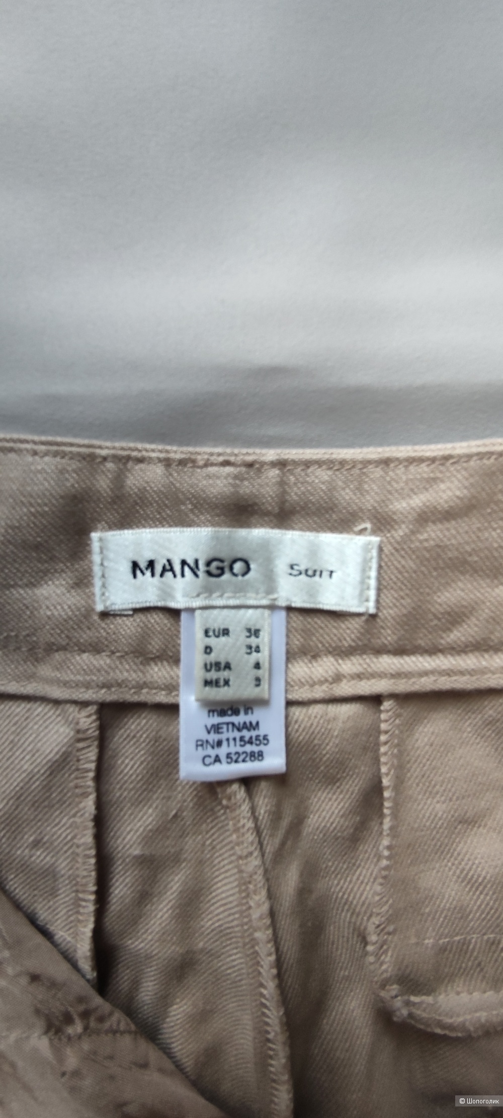 Льняные брюки Mango, XS/S