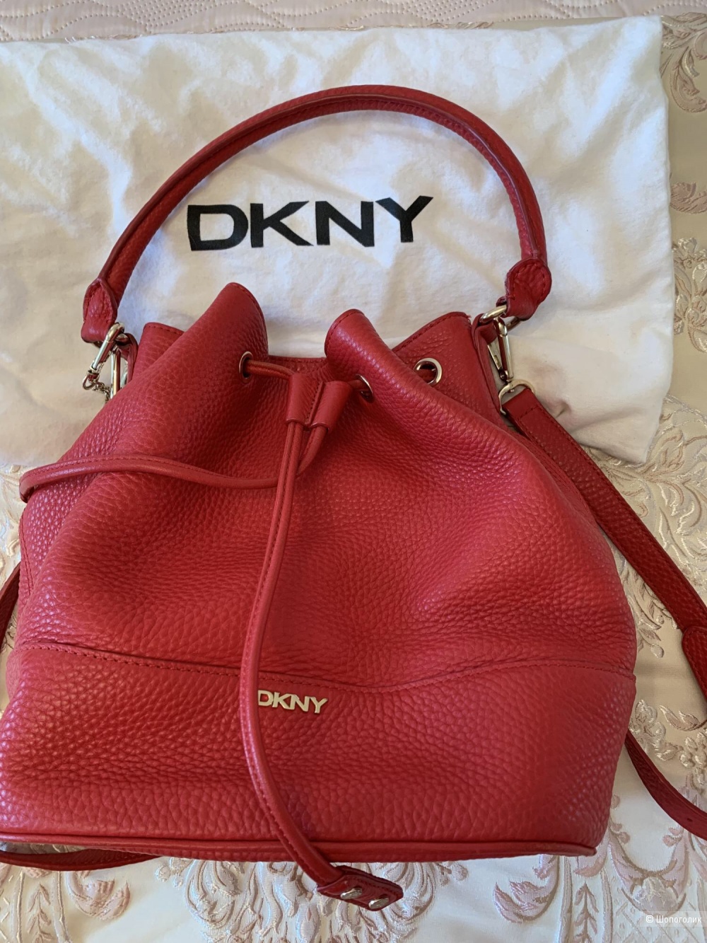 Сумка DKNY, натуральная кожа