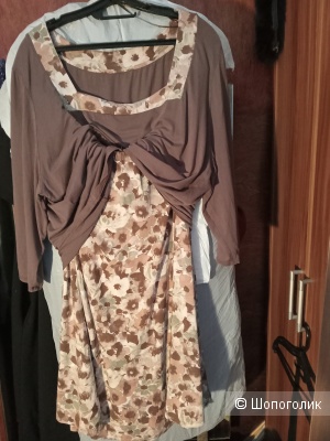ANN HARVEY летний костюм блуза+ юбка, 50 евроразмер