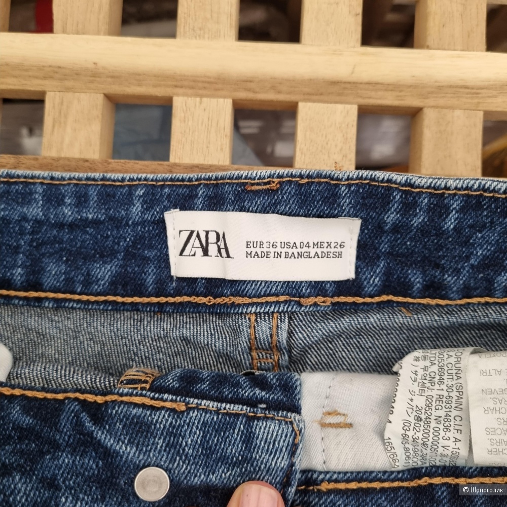 Джинсовые шорты zara размер 36