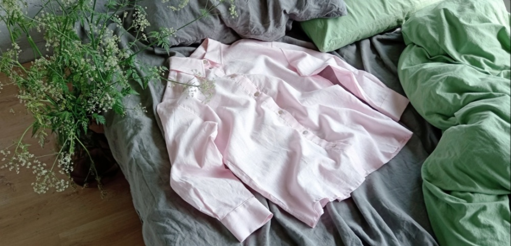 Льняная рубашка Anna Collection размер XL