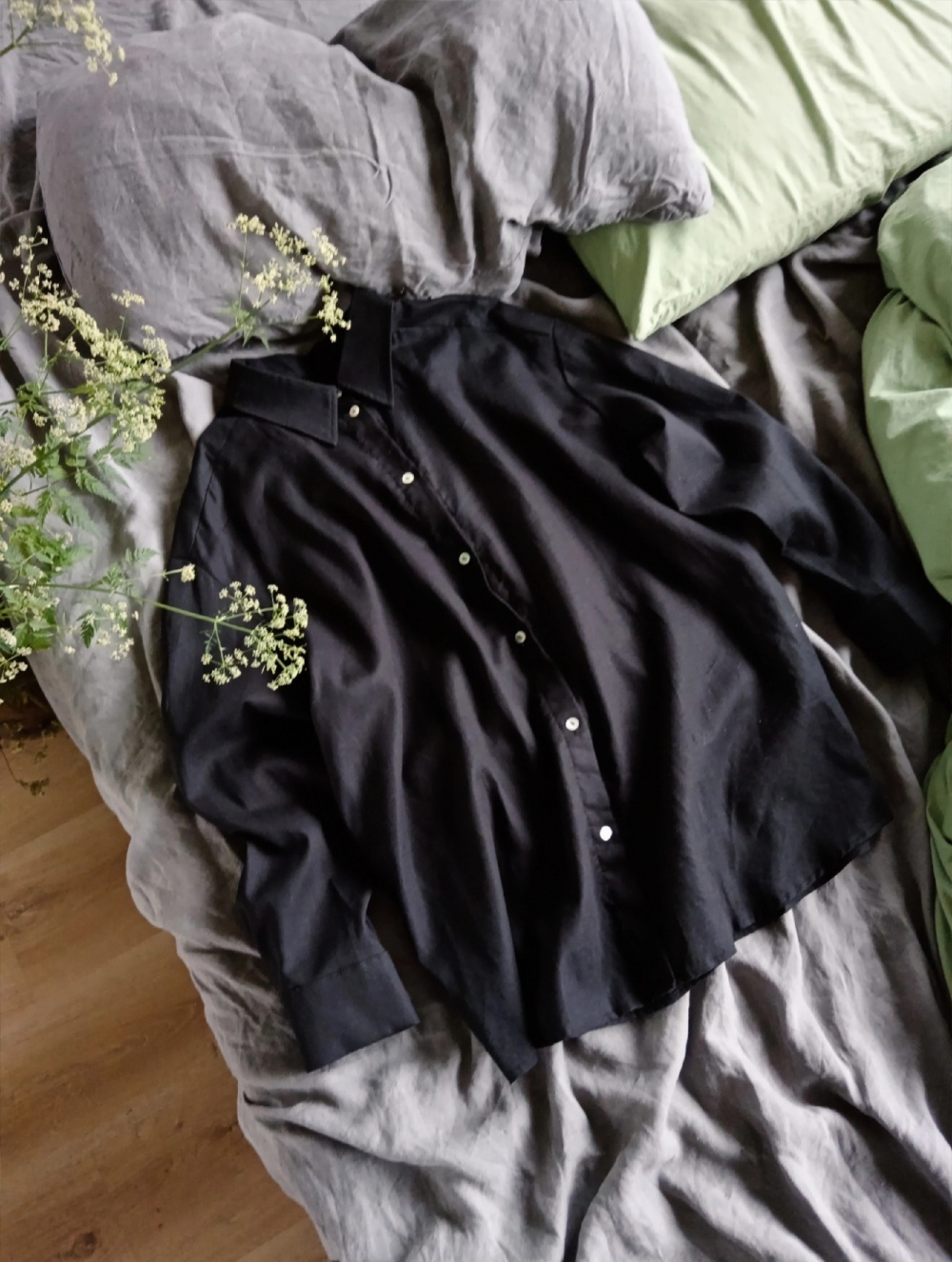 Льняная рубашка Anna Collection размер L