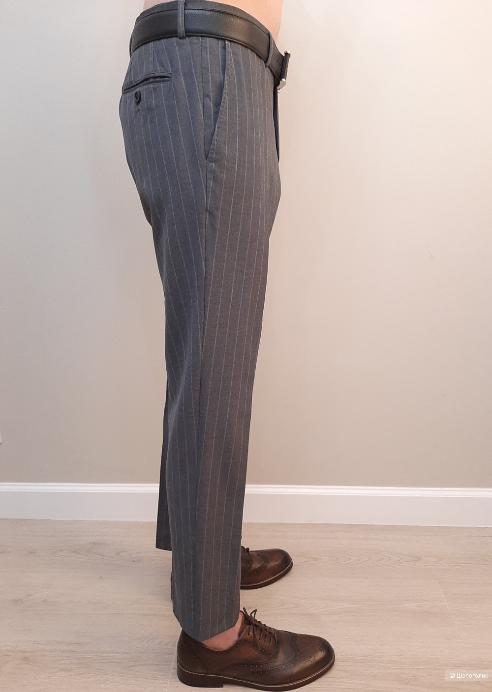 Шерстяные мужские брюки Brunello Cucinelli р.50-52