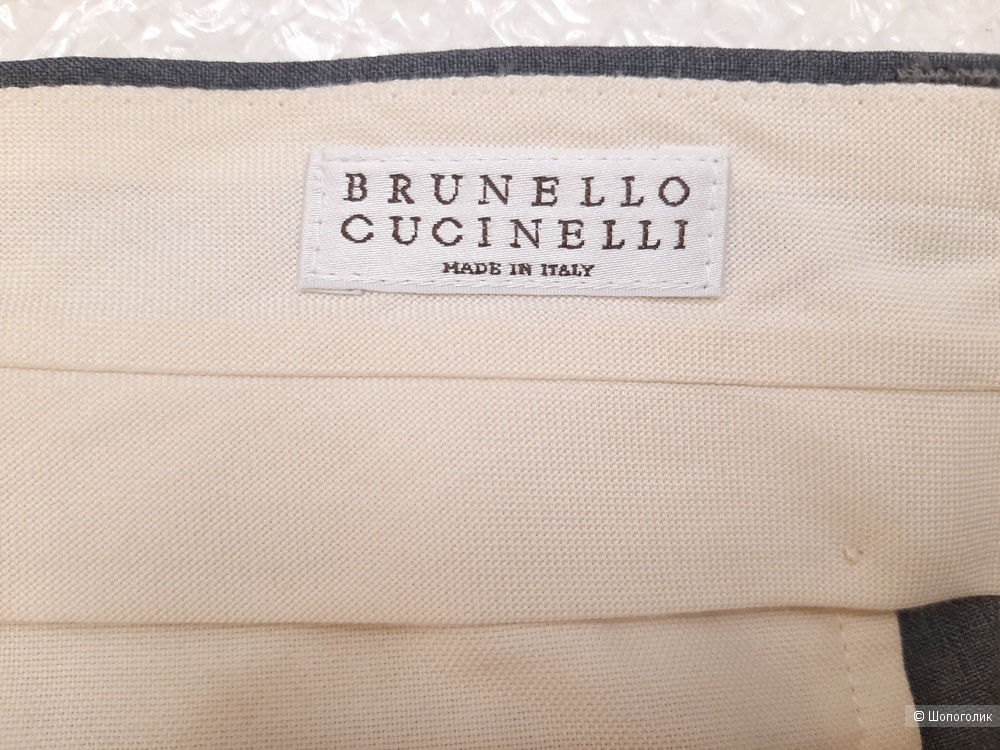Шерстяные мужские брюки Brunello Cucinelli р.50-52