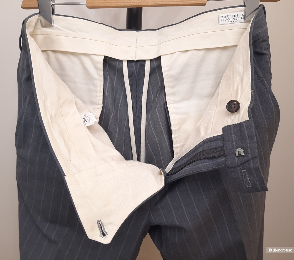 Шерстяные мужские брюки Brunello Cucinelli р.50-52