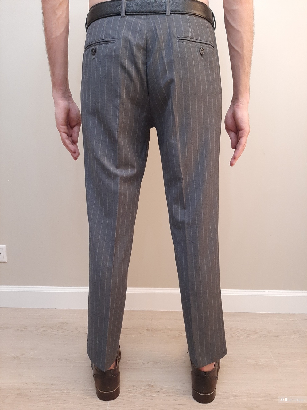 Шерстяные мужские брюки Brunello Cucinelli р.50-52