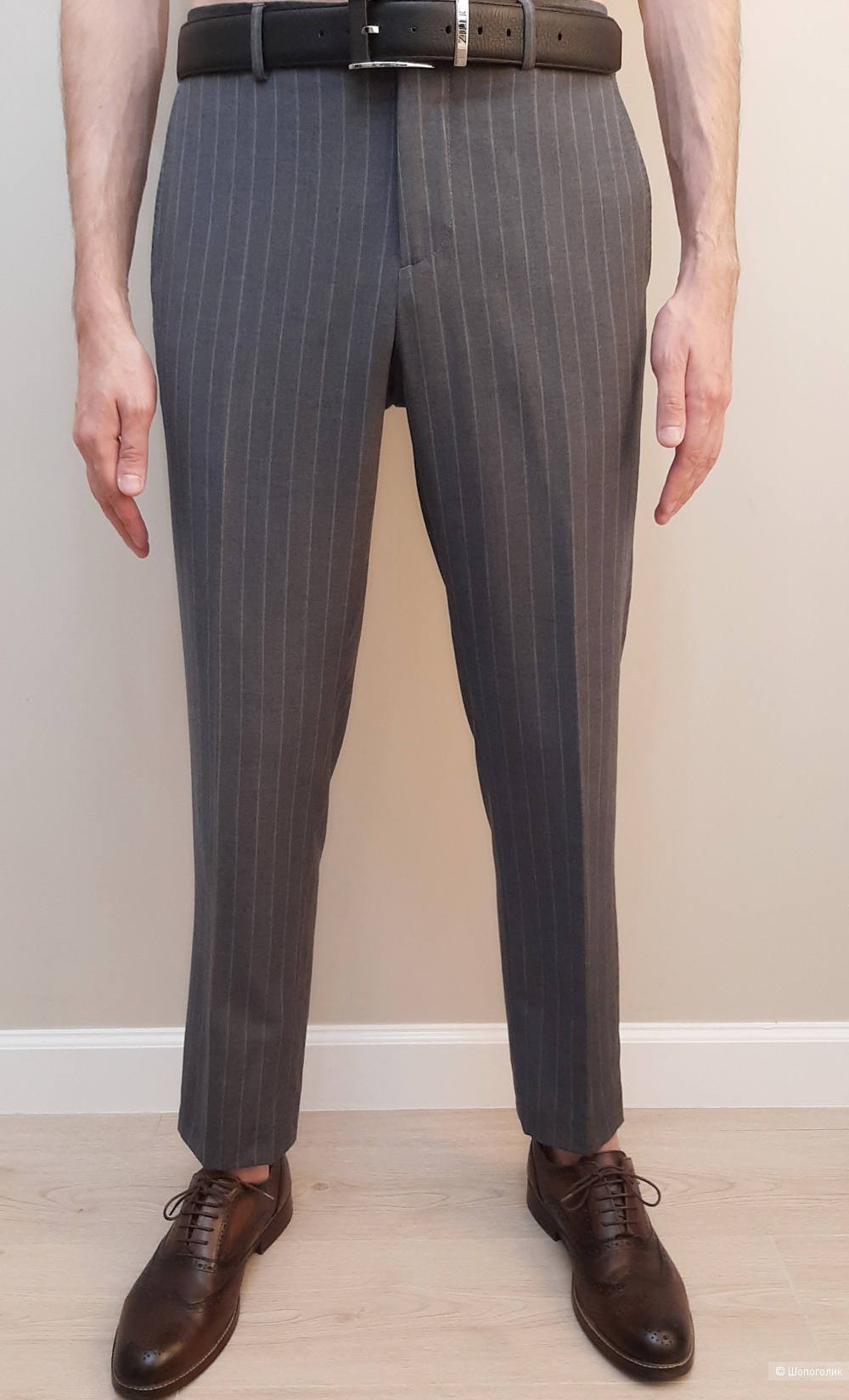 Шерстяные мужские брюки Brunello Cucinelli р.50-52