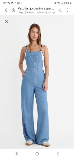 Джинсовый комбинезон Stradivarius р.S