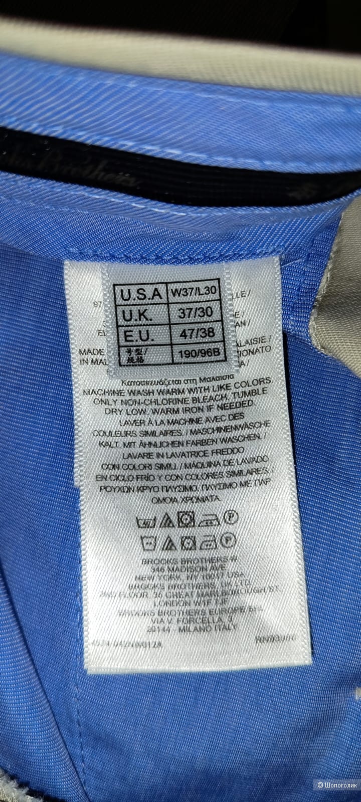 Брюки мужские Вroоks Brothers, W37/L30