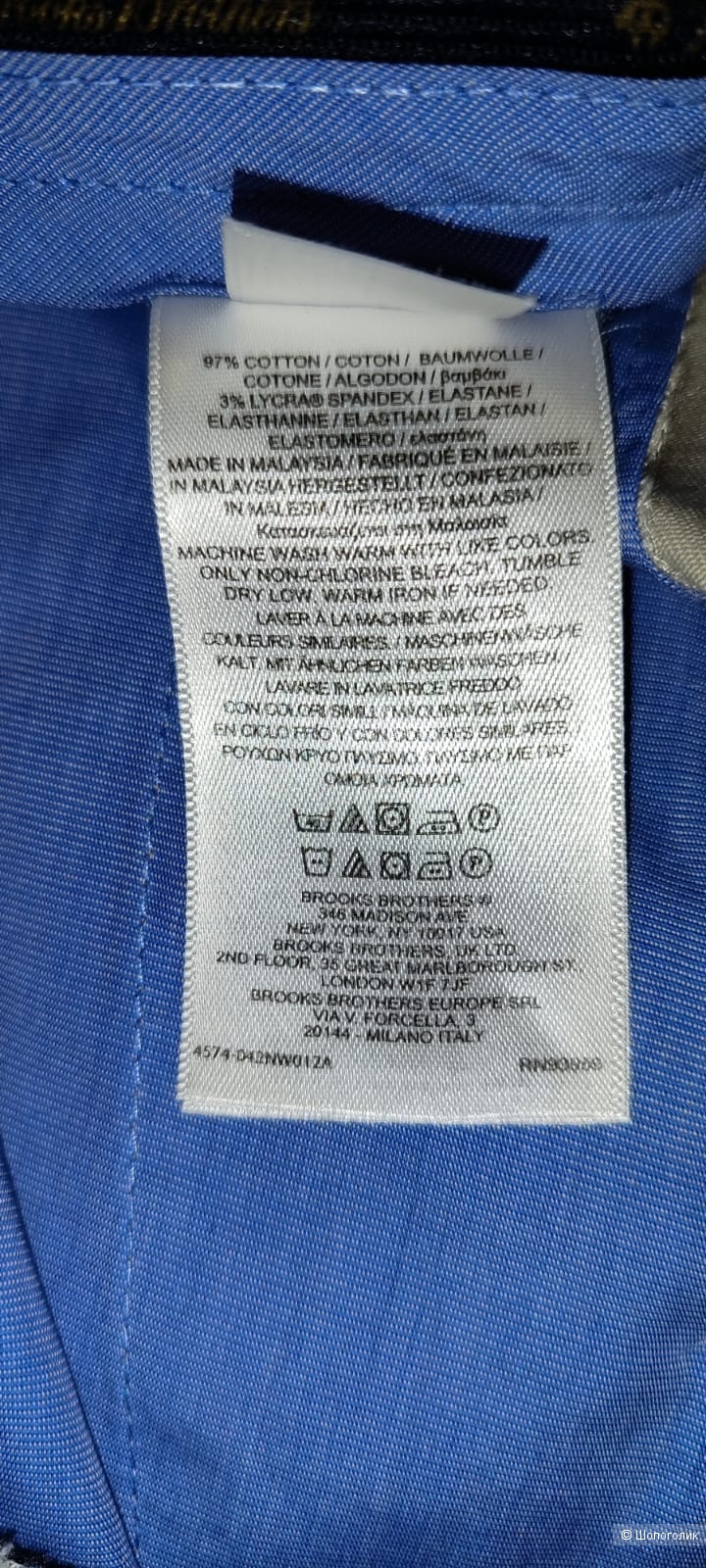 Брюки мужские Вroоks Brothers, W37/L30