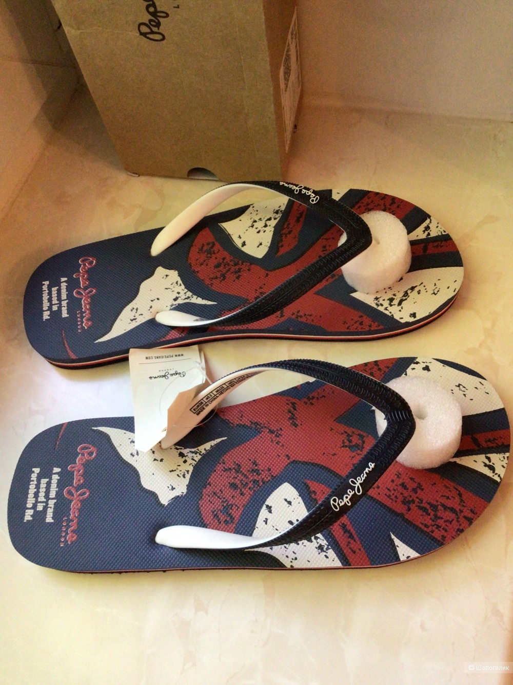 Сланцы, вьетнамки Pepe Jeans, маркировка 38