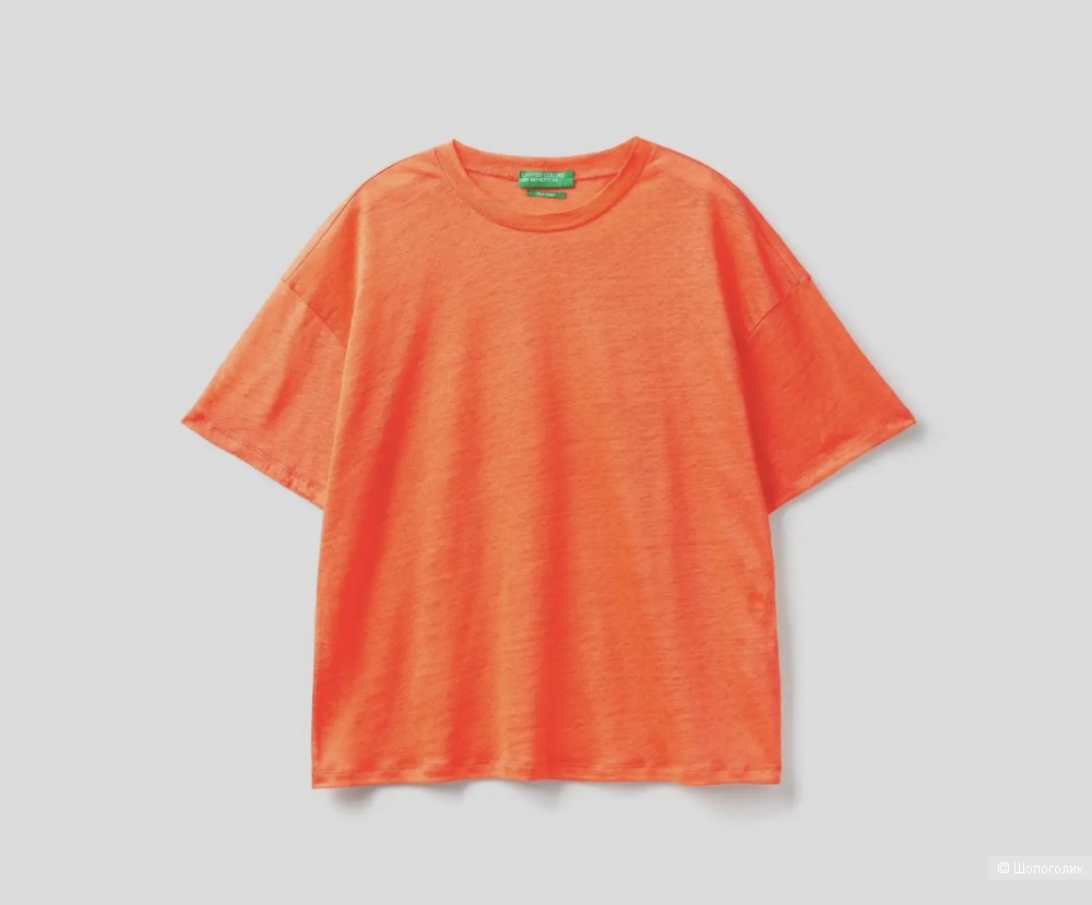 Футболка лен Benetton, s/m/l